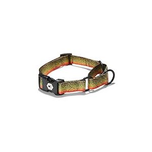 Wolfgang &ndash; Collier Martingale Robuste pour Chien avec Boucle en Nylon &agrave; d&eacute;gagement Rapide pour la Marche et Le Dressage, imprim&eacute; Truite de Fontaine, Taille L