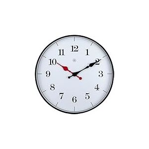 nXt - Horloge Murale - &Oslash; 25 cm - Plastique - Blanc - 'Bernard'
