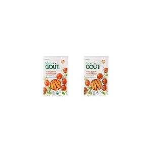 GOOD GOÛT - Mini-Baguettes Tomate Et Basilic - Biscuits Type Gressins Pour Bébé - Dès 12 Mois - Sachet Refermable - 70g (Lot de 2)