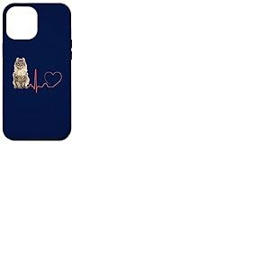 American Curl Cat Heartbeat EKG Funny Cats & Kitten Lovers Coque pour iPhone 12 Pro Max