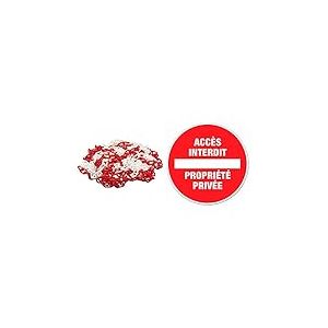 Perel 1186–10 Chaîne en plastique, diamètre 6 mm, longueur 10 m, rouge/blanc & Chapuis DS11 Disque pvc adhésif D170 mm Propriété privée