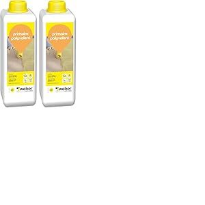 Weber Primaire polyvalent 1 kg, pour améliorer l'adhérence des mortier, colles, chapes et ragréage de sol (Lot de 2)