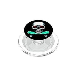Tête de Mort Skater/Skateboard Tête de Mort PopSockets PopGrip pour MagSafe