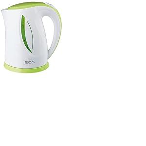 ECG RK 1758 Green Bouilloire Vert/blanc Plastique 1,7 l