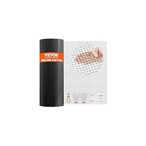 VEVOR Rouleau de grillage galvanis&eacute; 0,9x30 m grillage &agrave; poules 12,7x12,7mm Carr&eacute; Galvanis&eacute; maille m&eacute;tallique &agrave; rev&ecirc;tement 1,06mm vinyle pour barri&egrave;res de poulaillers enclos de volailles