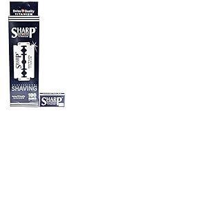 Razor Blades Club Lot de 100 lames de rasoir Sharp Titanium
