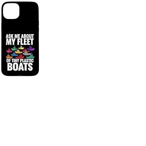 Ask Me About My Fleet of Tiny Plastic Boats 3D Printing Fun Coque pour iPhone 15 Plus