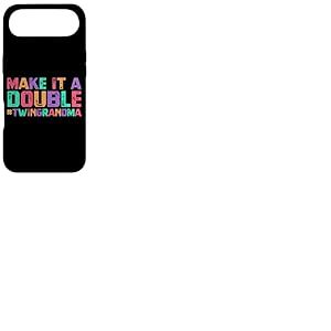 Make It A Double Twin Grandma of Twins Custom Grandma Coque pour iPhone Air