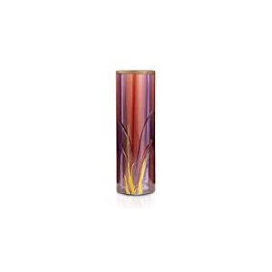 Angela Neue Wiener Werkstätte Bodreaux Vase cylindrique en Verre Peint à la Main Doré Bordeaux 30 cm 712030-95