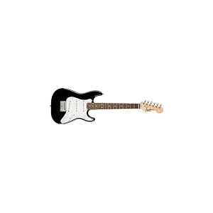 Squier by Fender Mini Stratocaster, Guitare Electrique, Touche en Laurier, Noir, Inclus des Cours Virtuels Gratuits sur Fender Play