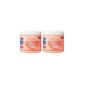 Mixa Intensif Peaux Sèches - La Crème des Peaux Extra-Sèches - Multi Usages Visage, Corps, Mains, Pieds - Nourrit 48h et répare - Pénétration Rapide - Hypoallergénique - Pot 400 ml​ (Lot de 2)