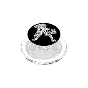 Loup-garou tribal PopSockets PopGrip pour MagSafe