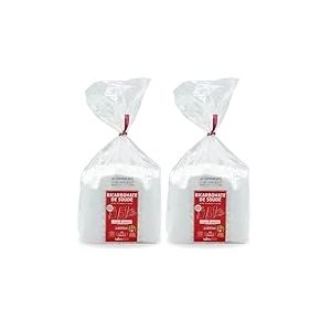 Bicarbonate de Soude Alimentaire Gros Grains - Sachet 1 kg - Id&eacute;al pour Nettoyage Tapis et Moquettes, Anti Odeur, Bricolage, Jardinage, Multi Usages- La Compagnie du Bicarbonate (Lot de 2)