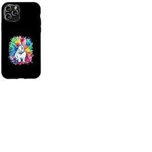 Lapin mignon sur un fond coloré Coque pour iPhone 11 Pro