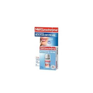 MERCUROCHROME - Pansement liquide Bouton de Fièvre - Technologie Filmogel - Soulage - Empêche la contamination - Favorise la cicatrisation - Flacon de 3ml - 24 applicateurs jetables