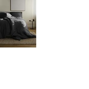 Bierbaum Parure de lit 4135 - Jersey mélangé uni - Conçu en Allemagne - Anthracite 10-155 x 220 cm et 80 x 80 cm - Taille Confortable