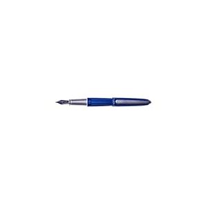 DIPLOMAT - Stylo Plume Acier Aero - Bleu - Taille Fine - Sobre & Raffin&eacute; - Allure Moderne - Acier Inoxydable - Savoir Faire Traditionnel - Garantie 5 Ans - D40306023