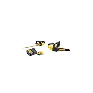 DeWalt - Taille-Haies Brushless XR 18V 5Ah Li-ION - DCMHT563P1-QW - Taille Haie Électrique sans Fil & Tronçonneuse Élagueuse Brushless XR 18V - DCM565N-XJ - Tronçonneuse sans Fil