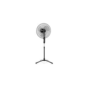 Taurus Bergen 16C - Ventilateur sur pied 45W, pied rotatif, base crois&eacute;e, hauteur r&eacute;glable, oscillant, inclinaison r&eacute;glable, minuterie et 3 vitesses, 3 lames de 40 cm de diam&egrave;tre, silencieux