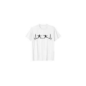 Escrimeur Jeu d'escrime Fencer sportive cardiogram Escrime T-Shirt