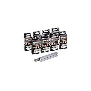 Bostitch Lot de 8 agrafes standard, longueur 6,35 mm, agrafes à bande complète, 5000 par boîte