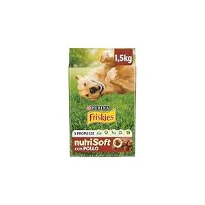 PURINA FRISKIES 5 Promesses Croquettes pour Chiens Adultes avec Poulet 6 Sacs de 1,5 kg