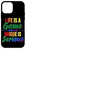 La Vie est Un Jeu Bridge is Serious Funny Bridge Lover Rainbow Coque pour iPhone 12 Mini