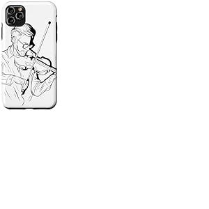 Violon Guy Sketch Violoncelle Coque pour iPhone 11 Pro Max