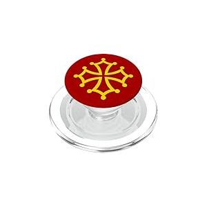 Drapeau de l'Occitan - Croix occitane - Toulouse Languedoc PopSockets PopGrip pour MagSafe