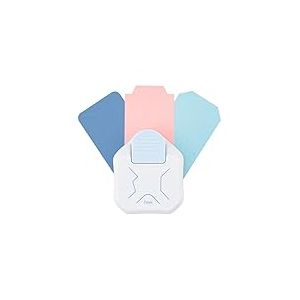 Vaessen Creative Perforatrice d'Angle - Arrondisseur de Coins 3 en 1 - pour Journal, Projets DIY, Papier Scrapbooking, Bullet Journaling, Cartes de Vœux, Plastique Fou, Étiquettes, Décoration