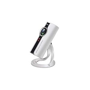 Stabo Elektronik WLAN indoorcam_fisheye 180° Caméra de Surveillance HD Intercom Vision Nocturne 128 Go