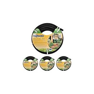 HOZELOCK - Tuyau Poreux 15 M : Tuyau Micro-Poreux pour un Arrosage &Eacute;conome, Sans Gaspillage d'Eau. Id&eacute;al pour des Plate-Bandes, Jardins Potagers et Serres, Pr&ecirc;t &agrave; l'Emploi [6762P0000] (Lot de 4)