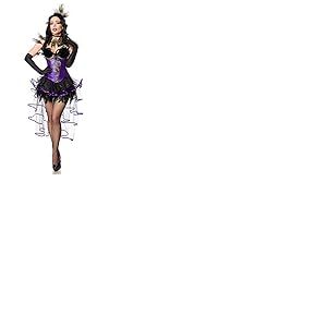 Mask Paradise Costume de paon Peacock Girl 80151 - Costume de carnaval M
