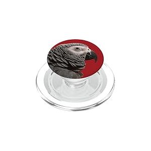Image Perroquet Gris du Gabon PopSockets PopGrip pour MagSafe