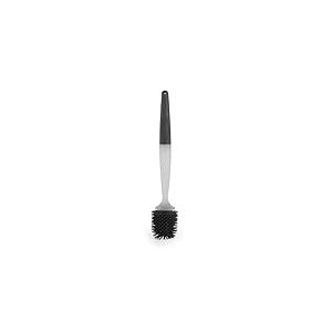 Beldray LA033996UFFEU7 Brosse de Toilette antibac &ndash; Brosse de Toilette distributrice de Savon, Poils en Silicone trait&eacute;s antibact&eacute;riens, Anti-Rayures, Distributeur de Liquide Rechargeable, Gris