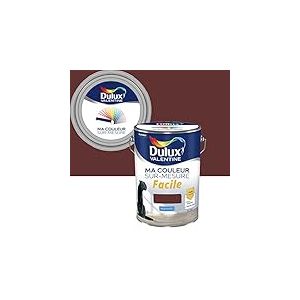 Ma Couleur Sur-mesure par Dulux Valentine – Peinture Intérieure Murs, Plafonds, Boiseries - Facile à appliquer - Mat CACHOU PROFOND 5 L