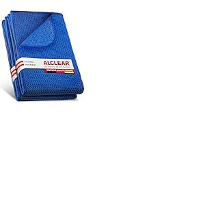 ALCLEAR 820901_2 Lot de 2 chiffons microfibres XXL 60×40 cm – séchage auto structure nid d’abeille – ultra absorbants, sans peluches ni rayures – pour peinture, verre et plastique, conçu en Allemagne
