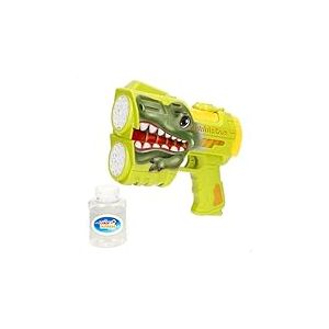 ColorBaby Color Bubbles 39097 Pistolet à Bulles électrique Croc en Forme de Crocodile, avec Flacon de 110 ML de Bulles et Piles, Facile à Utiliser, idéal pour l'extérieur
