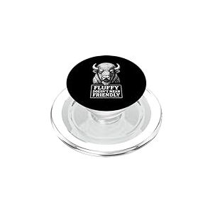 Fluffy Doesn't Mean Friendly Bison Humour Souvenir de voyage PopSockets PopGrip pour MagSafe