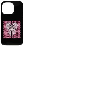 Ruban rose coyote chasseur coyote, coquette Coque pour iPhone 13 Pro