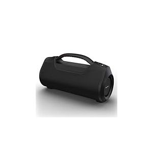 Hama Haut-Parleur Mobile sans Fil (IPX6 étanche, stéréo, Bluetooth 5.0, Portable, 60 W, Mains Libres, Batterie Robuste, pour fête, Batterie Externe, Mini Jack 3,5 mm, aux) Noir