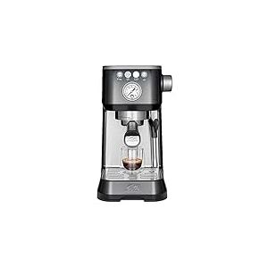 Solis Barista Perfetta Plus 1170 Cafetière à expresso avec fonction vapeur et eau chaude - Porte-filtre - 16 bar - Réservoir d'eau 1,7 l - Noir