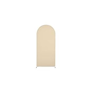 GarveeMore Arche Mariage Couverture, 2.6x6FT Toile de Fond en Tissu Décors, Anti-Rides Housse de Spandex Arche Ballon Toile de Fond Arche Couverture pour Mariage, Fête,Studio Décor