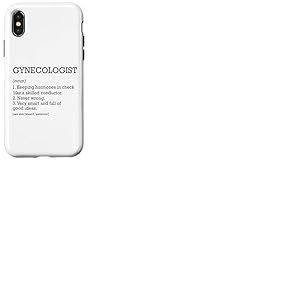 Définition du poste de gynécologue personnalisée drôle gynécologie Coque pour iPhone X/XS