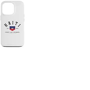 Cadeau ami ha&iuml;ti Drapeau ha&iuml;ti Port-au-Prince ha&iuml;ti Cadeau Coque pour iPhone 13 Pro