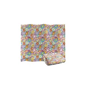 LOGOVISION Couverture Popples 152 x 127 cm, Motif Pop Toucher Soyeux, Super Doux