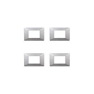 Plaque compatible ViMAR plana, plaques en plastique set de 4 pièces 3 places pour remplacement des plaques existantes - s'adaptent parfaitement au support d'origine