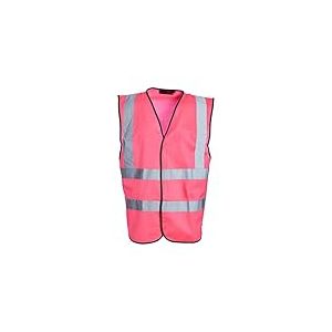 Blackrock Gilet haute visibilité rose, haute visibilité, gilet haute visibilité, sécurité, réfléchissant, EPI haute visibilité, sécurité, vêtements de travail, hommes et femme