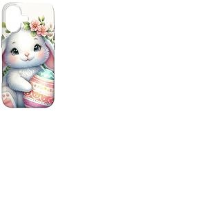 Adorable Lapin de P&acirc;ques Rose Coque pour iPhone 17