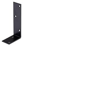 Alberts 329600 &Eacute;querre de Poutre Noir-Rev&ecirc;tement en plastique-75 x 150 x 40 mm